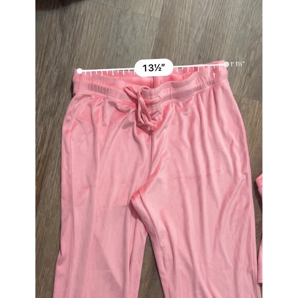 Juicy Couture Sleepwear Pink Tank Top 2 Piece Pajama Set Size L Exc Condition - Picture 10 of 16